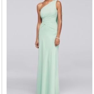 One shoulder bridesmaid dress